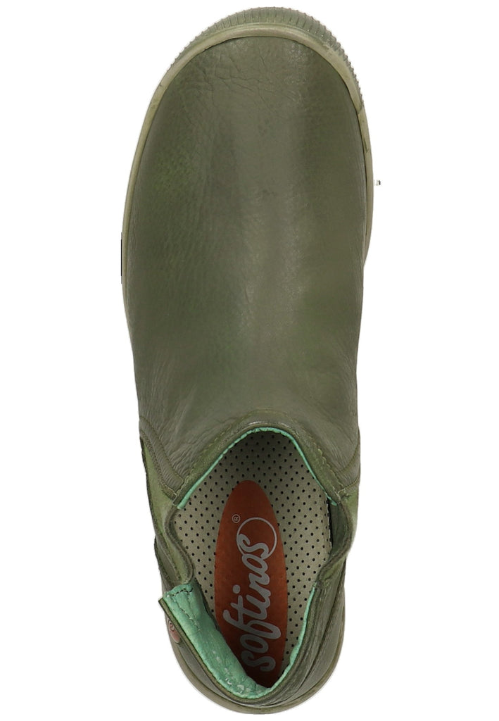 softinos Stiefelette Leder Oliv - surf4shoes