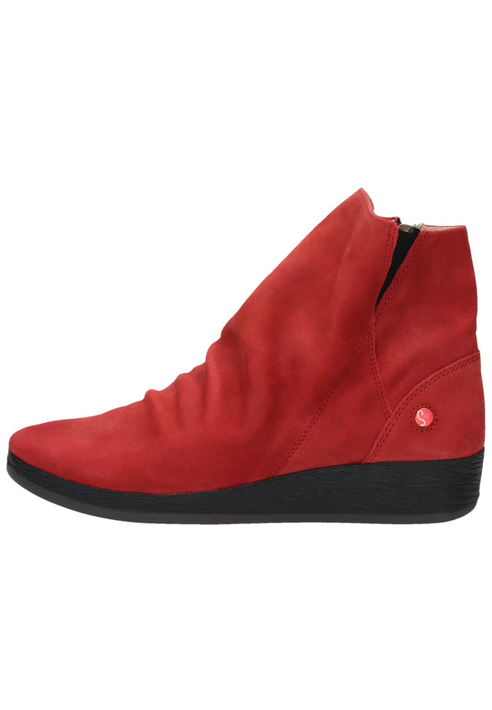softinos Stiefelette Leder Rot - surf4shoes