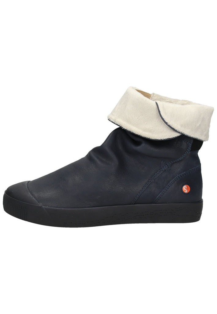 softinos Stiefelette Leder Navy - surf4shoes