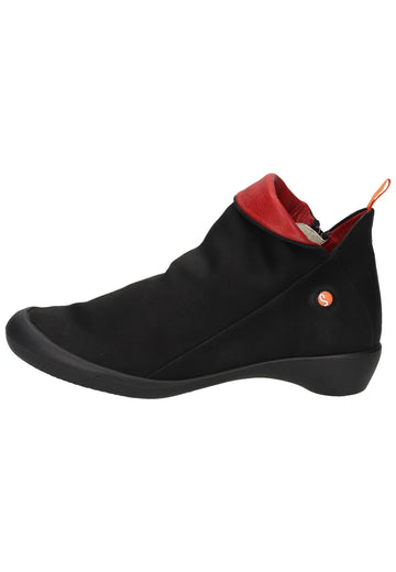 softinos Stiefelette Leder Schwarz - surf4shoes