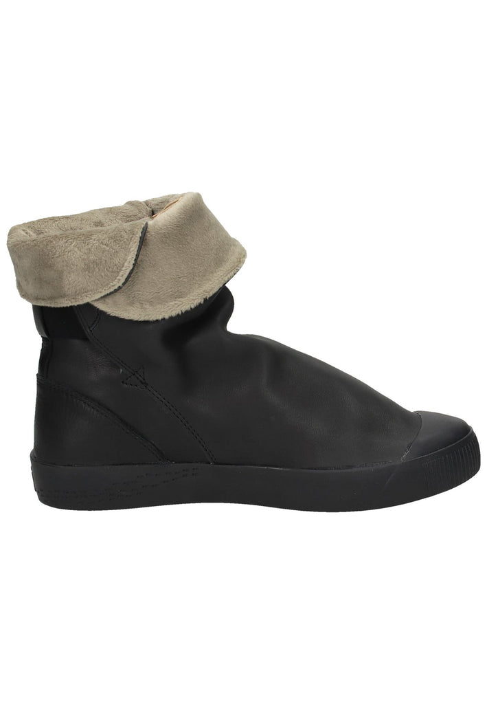 softinos Stiefelette Leder Schwarz - surf4shoes