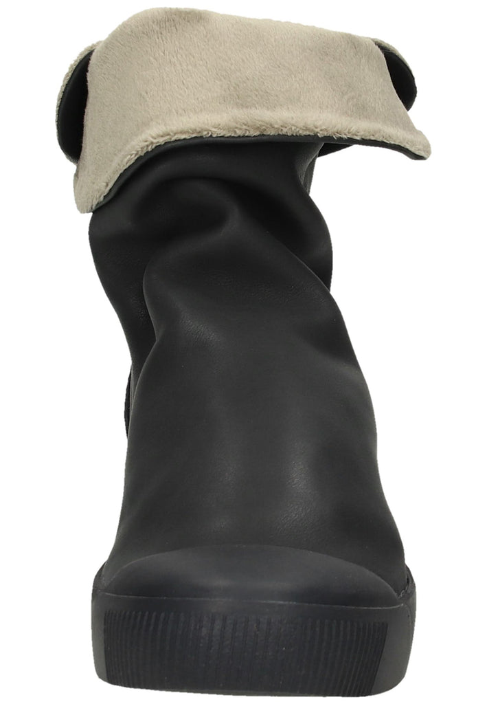 softinos Stiefelette Leder Schwarz - surf4shoes