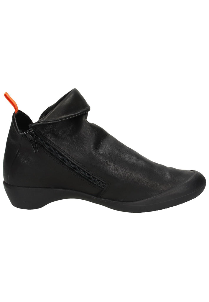 softinos Stiefelette Leder Schwarz - surf4shoes