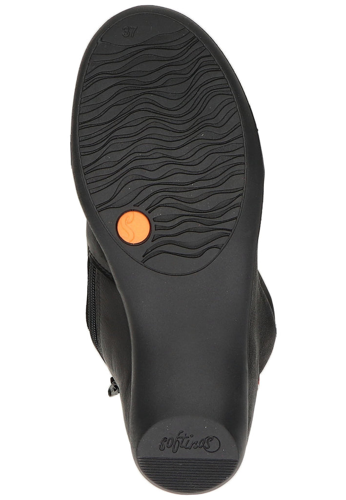 softinos Stiefelette Leder Schwarz - surf4shoes