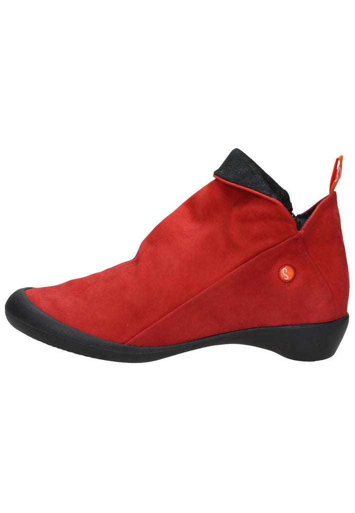 softinos Stiefelette Leder Rot - surf4shoes