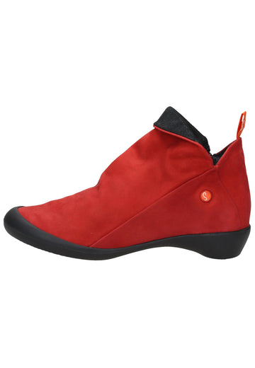 softinos Stiefelette Leder Rot - surf4shoes