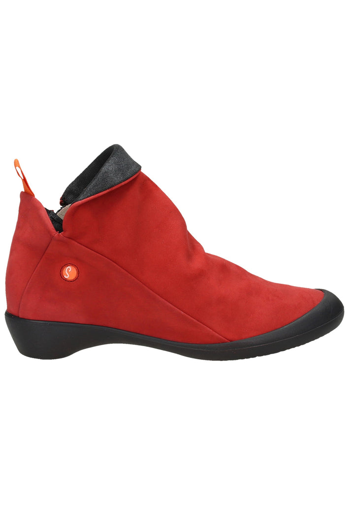 softinos Stiefelette Leder Rot - surf4shoes