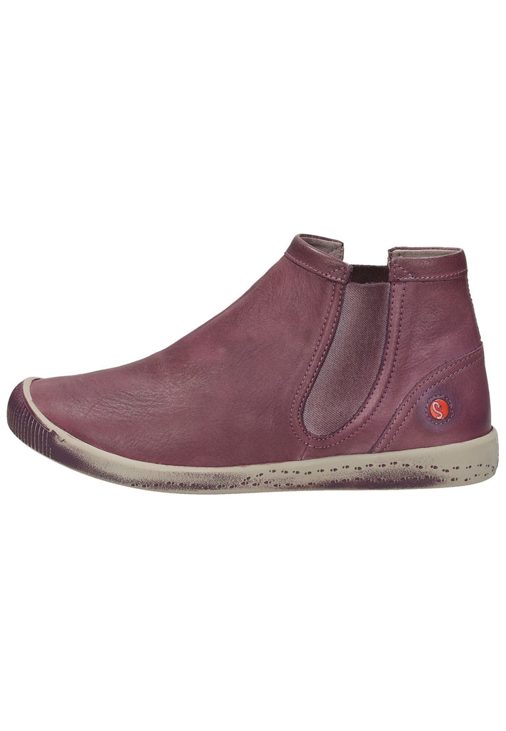 softinos Stiefelette Leder Lila - surf4shoes