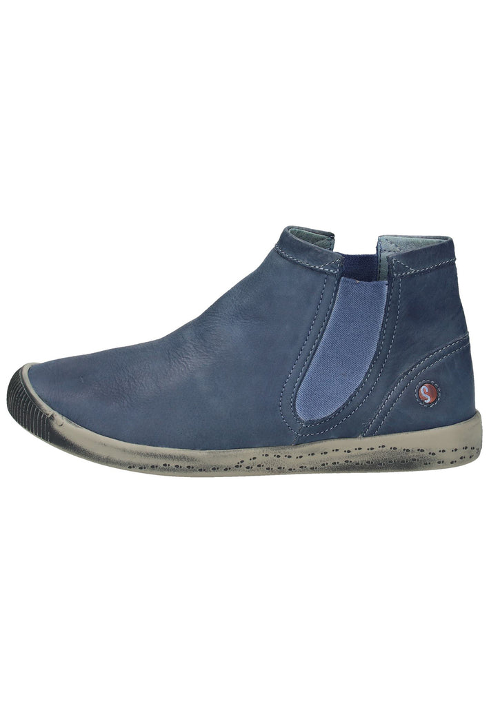 softinos Stiefelette Leder Navy - surf4shoes