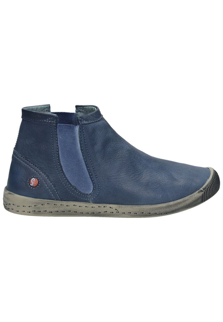 softinos Stiefelette Leder Navy - surf4shoes