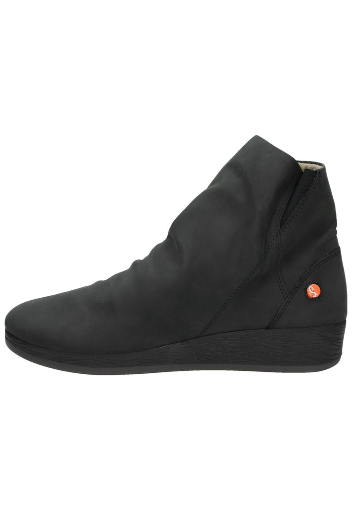 softinos Stiefelette Leder Schwarz - surf4shoes