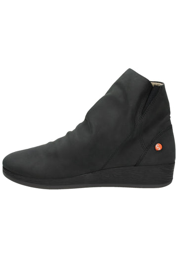 softinos Stiefelette Leder Schwarz - surf4shoes