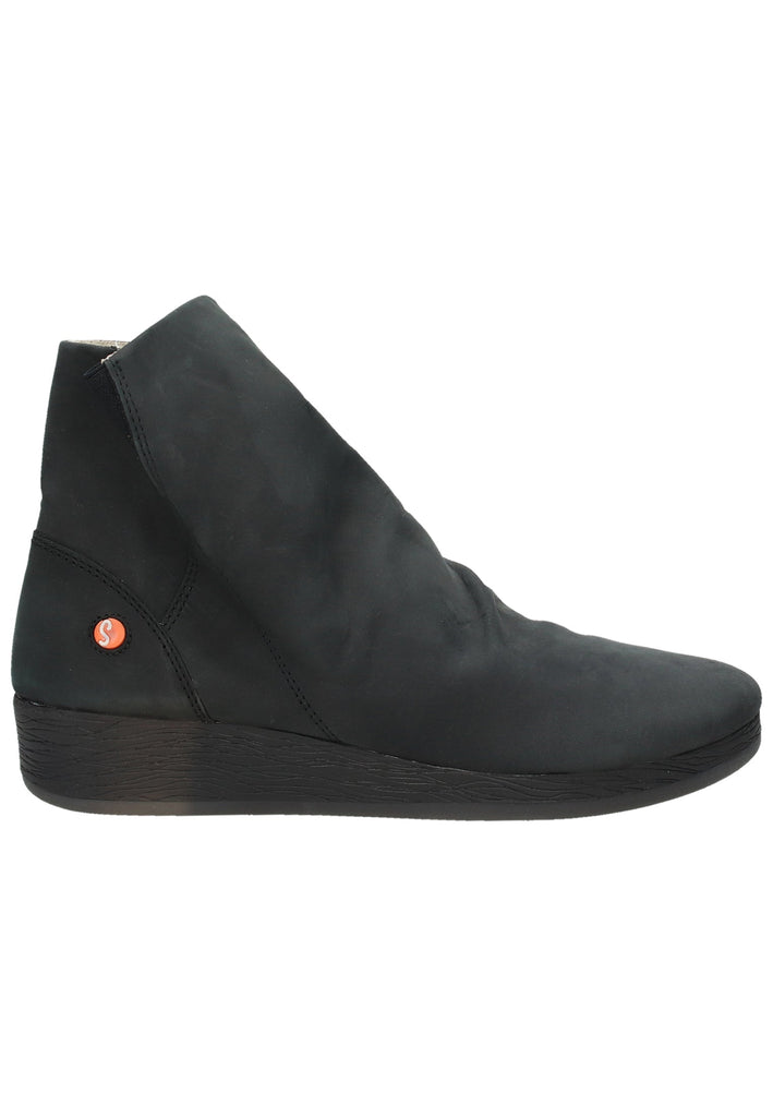 softinos Stiefelette Leder Schwarz - surf4shoes