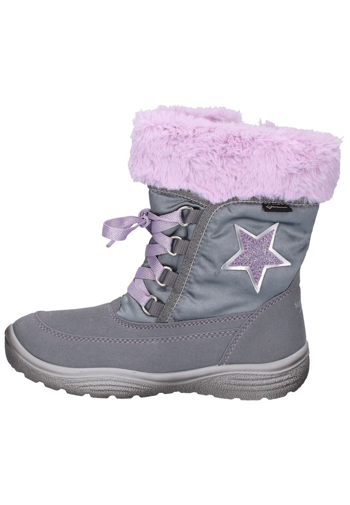 Superfit Stiefel Lederimitat/Textil Grau - surf4shoes