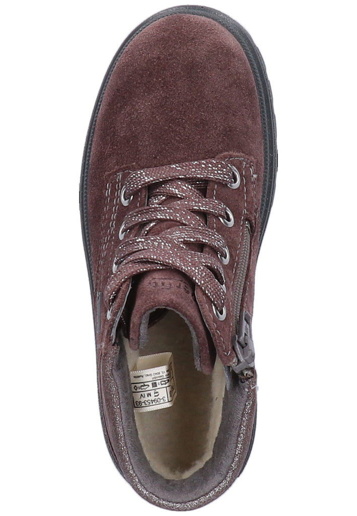Superfit Stiefelette Veloursleder Lila - surf4shoes