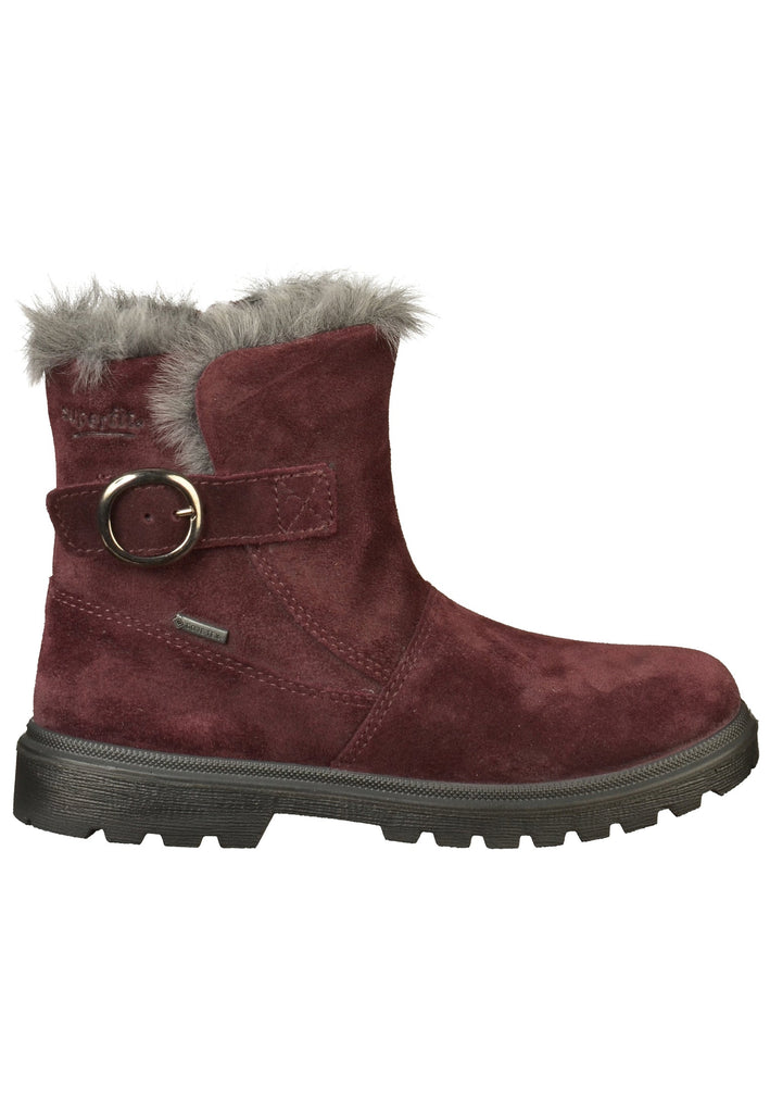 Superfit Stiefelette Veloursleder Rot - surf4shoes