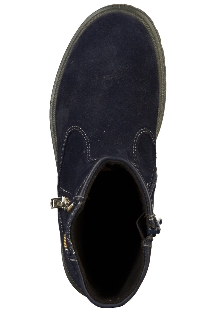 Superfit Stiefelette Veloursleder Blau - surf4shoes