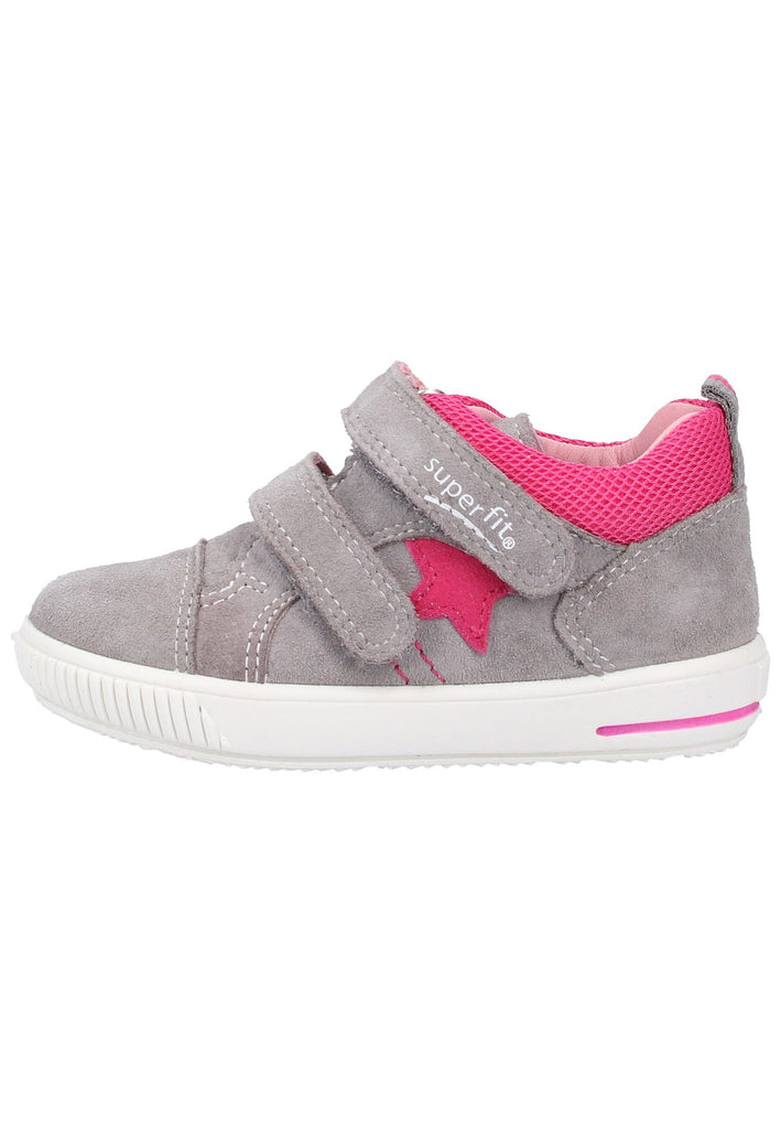 Superfit Sneaker Veloursleder/Textil Hellgrau - surf4shoes