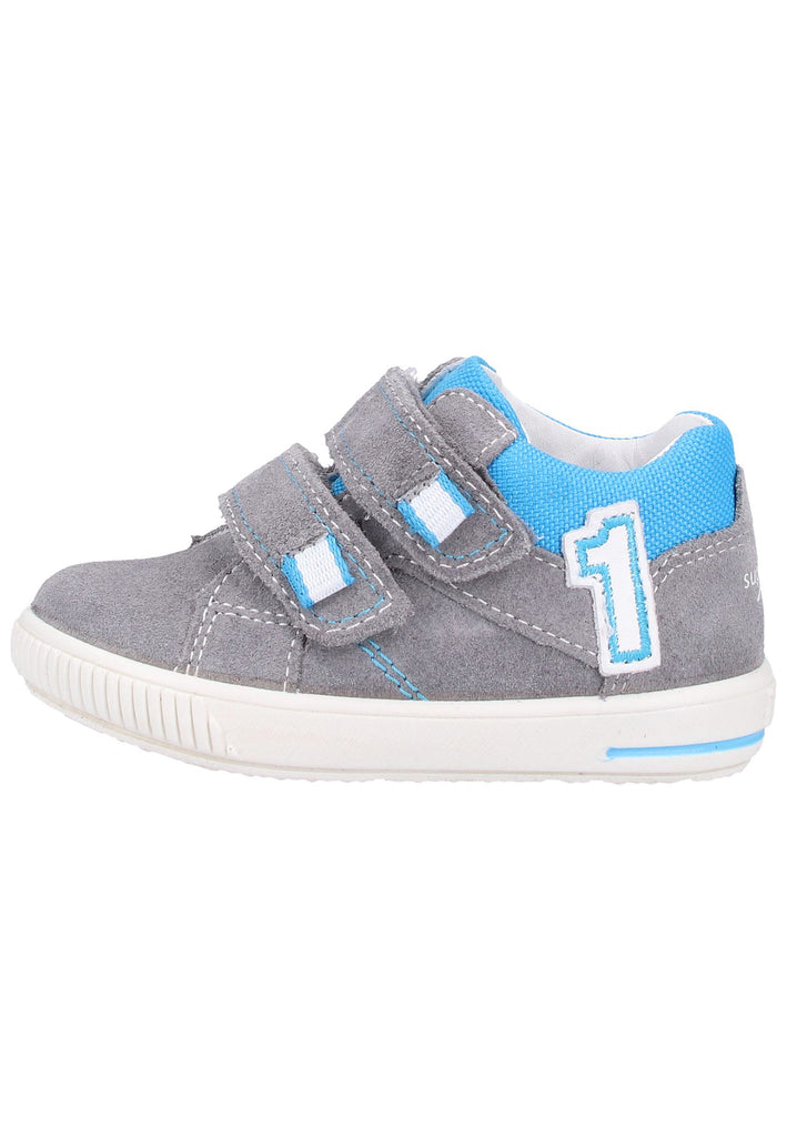 Superfit Sneaker Veloursleder/Textil Hellgrau - surf4shoes