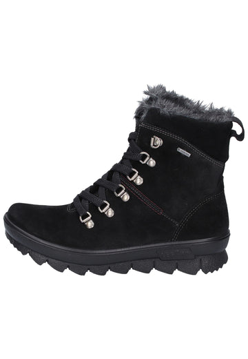 Legero Stiefelette Veloursleder Schwarz - surf4shoes