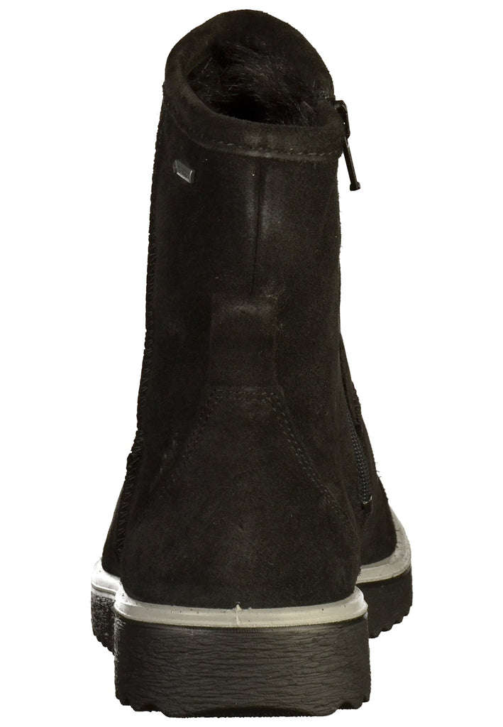 Legero Stiefelette Veloursleder Schwarz - surf4shoes