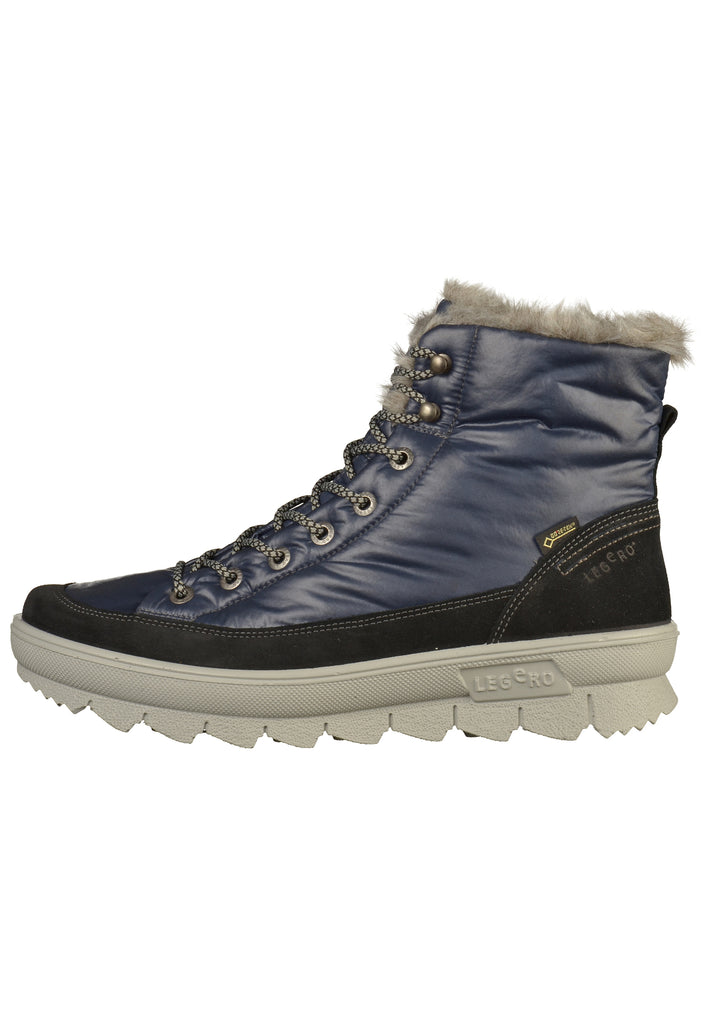 Legero Stiefelette Leder/Textil Blau - surf4shoes