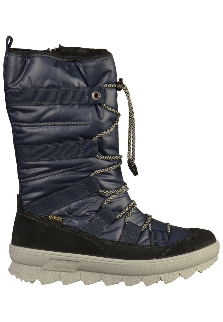 Legero Stiefel Leder/Fell Blau - surf4shoes
