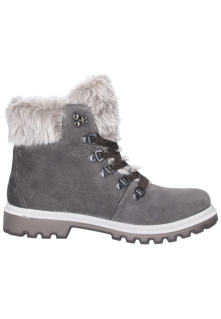 Legero Stiefelette Veloursleder/Textil Dunkelgrau Warmfutter - surf4shoes