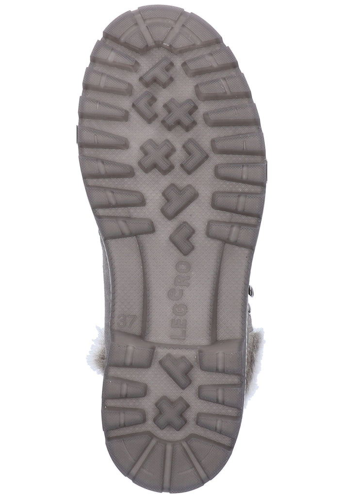 Legero Stiefelette Veloursleder/Textil Dunkelgrau Warmfutter - surf4shoes