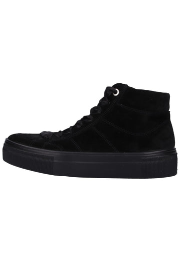 Legero Sneaker Veloursleder Schwarz - surf4shoes