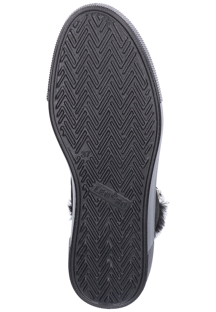 Legero Sneaker Veloursleder Schwarz Warmfutter - surf4shoes