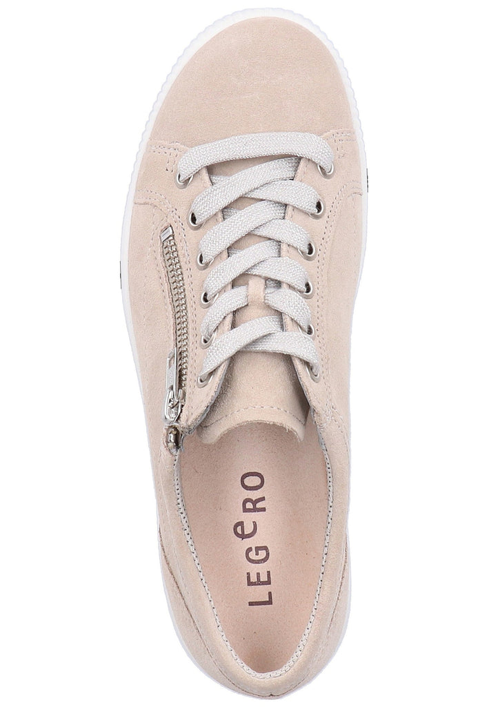 Legero Halbschuhe Veloursleder Beige - surf4shoes