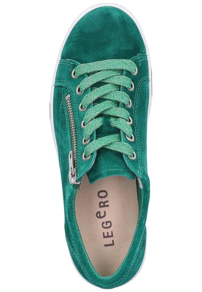 Legero Halbschuhe Veloursleder Grün - surf4shoes