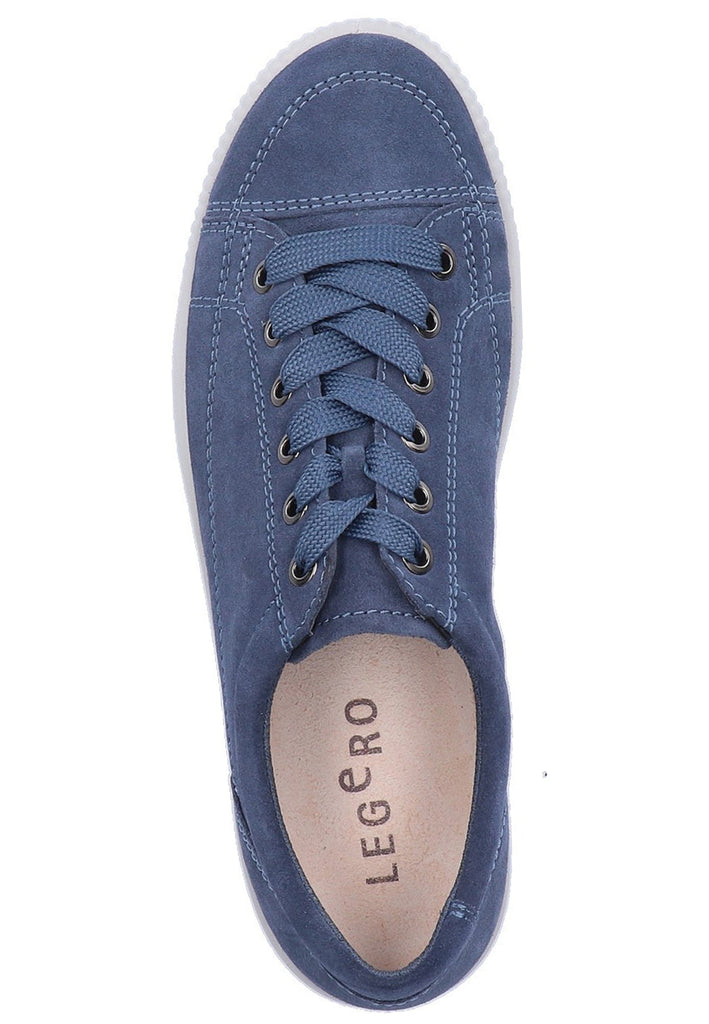 Legero Halbschuhe Veloursleder Blau - surf4shoes