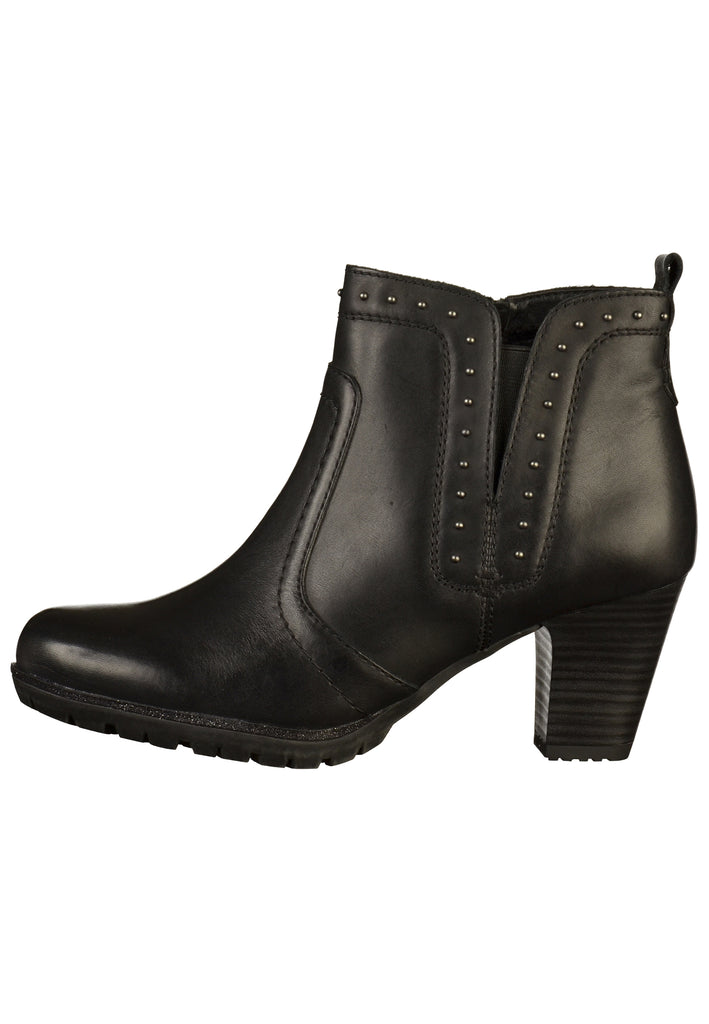 Jana Stiefelette Leder Schwarz - surf4shoes