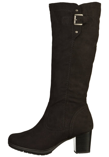 Jana Stiefel Textil Schwarz - surf4shoes