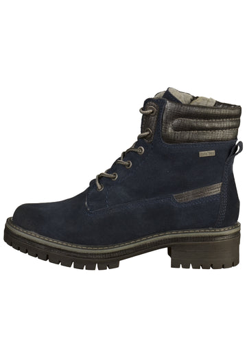 Jana Stiefelette Leder Navy - surf4shoes