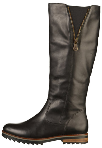 Remonte Stiefel Leder Schwarz - surf4shoes