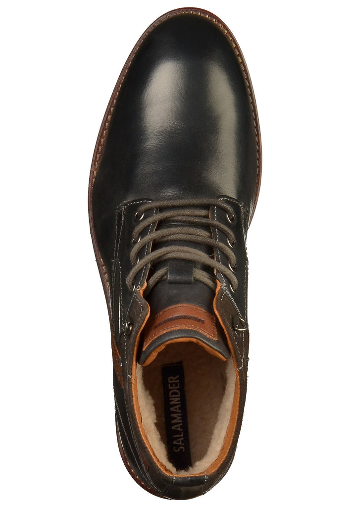 Salamander Stiefelette Glattleder Schwarz - surf4shoes