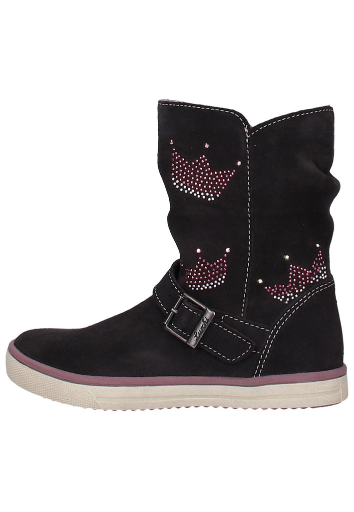 Lurchi Stiefelette Leder Dunkelgrau - surf4shoes
