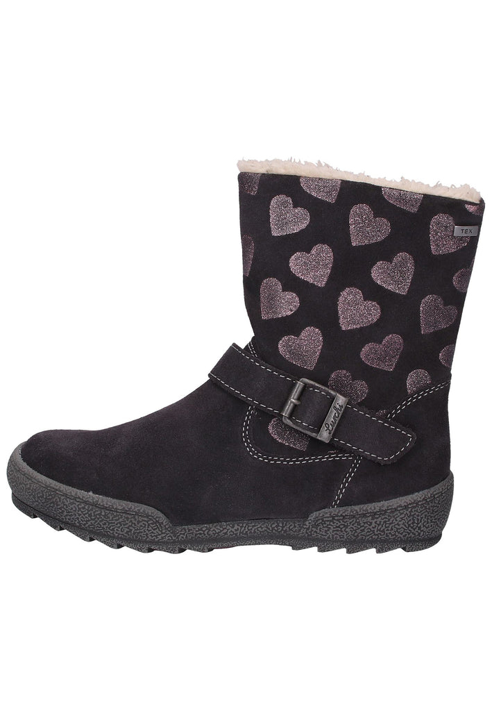 Lurchi Stiefel Veloursleder Dunkelgrau - surf4shoes