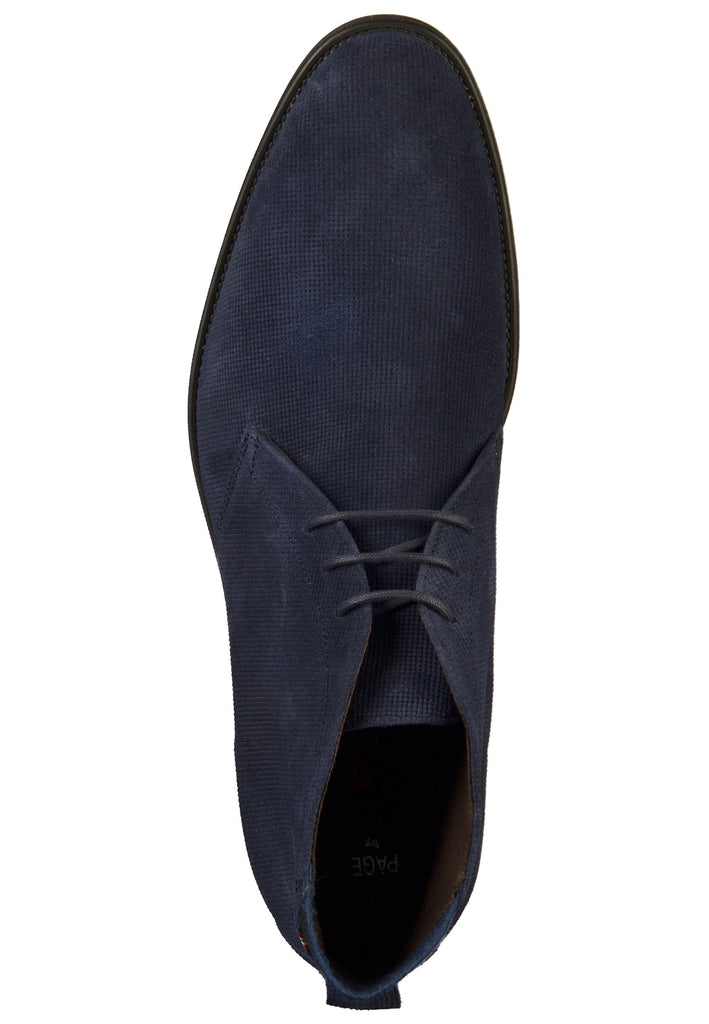 Lloyd Halbschuhe Leder Blau - surf4shoes