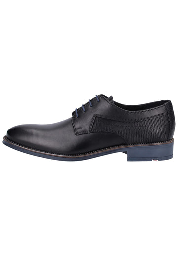 Lloyd Halbschuhe Glattleder Schwarz/Blau - surf4shoes