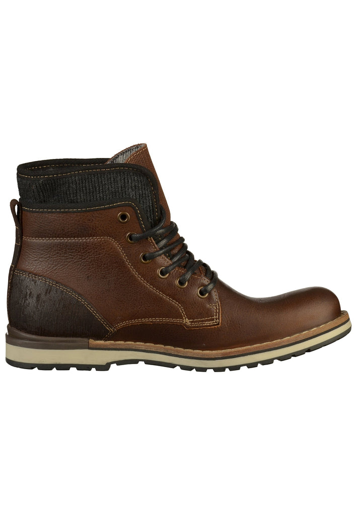 Bullboxer Stiefelette Leder/Textil Dunkelbraun - surf4shoes