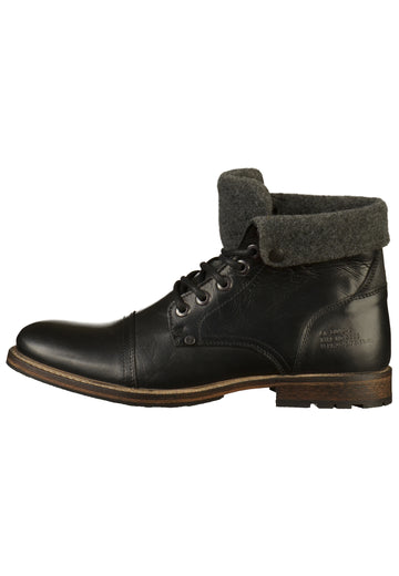 Bullboxer Stiefelette Leder/Textil Schwarz - surf4shoes