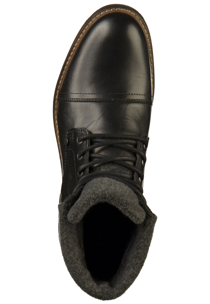 Bullboxer Stiefelette Leder/Textil Schwarz - surf4shoes