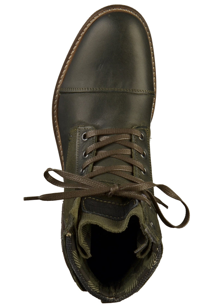 Bullboxer Stiefelette Leder Oliv - surf4shoes