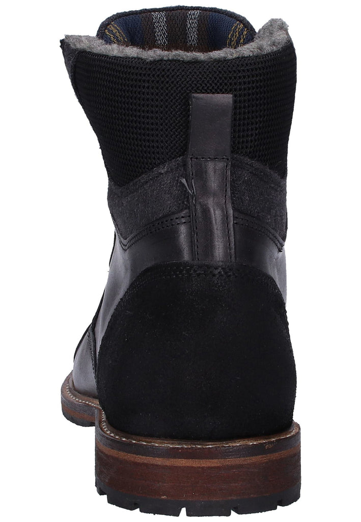 Bullboxer Stiefelette Leder/Textil Schwarz - surf4shoes