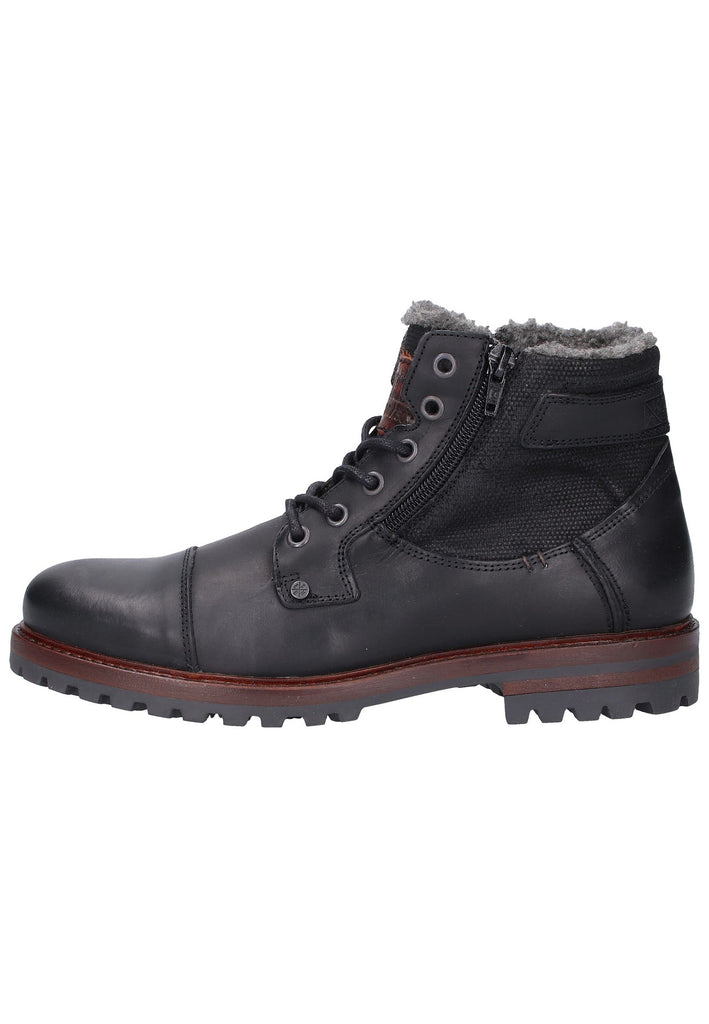 Bullboxer Stiefelette Leder Schwarz - surf4shoes