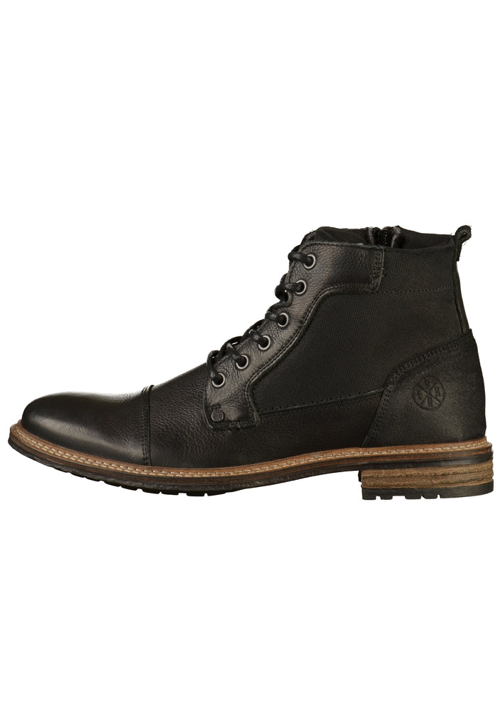 Bullboxer Stiefelette Leder Schwarz - surf4shoes